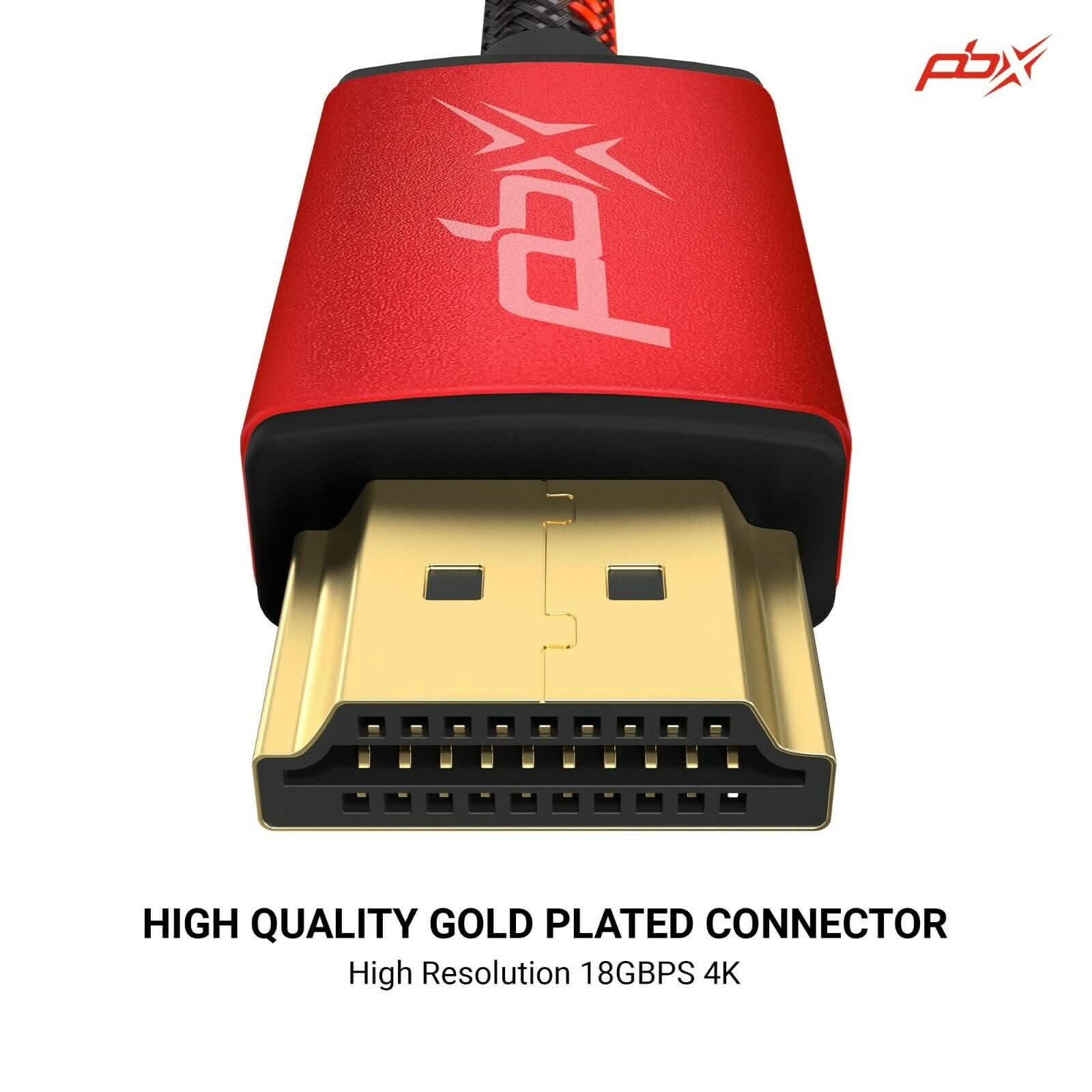 PBX 4K HDMI 2.0 Cable High Speed 18Gbps Braided Cord TV & Video - DailySale