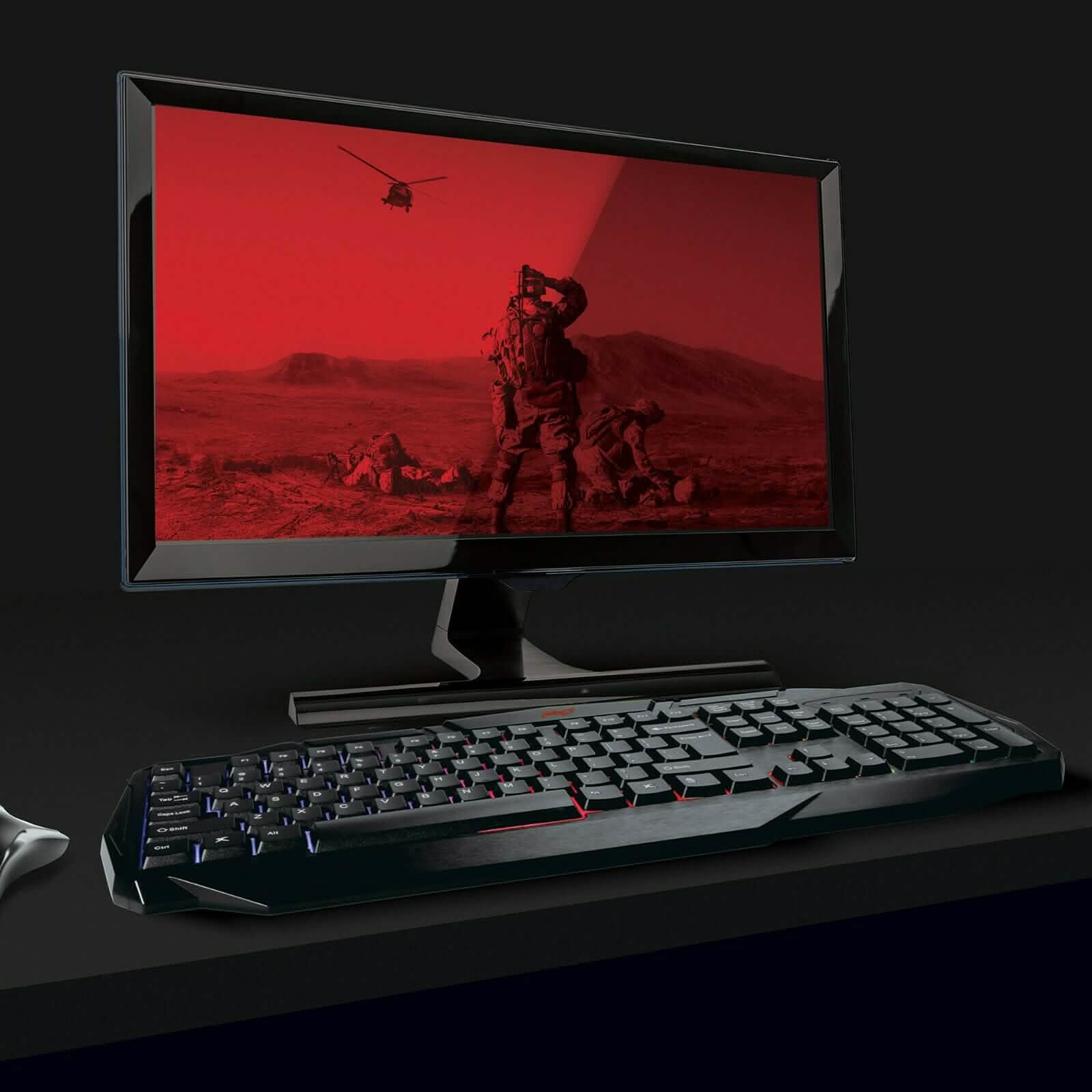 PBX Backlit Pro Gaming Keyboard - Full-Sized & Ergonomic with LED RGB Backlight Computer Accessories - DailySale