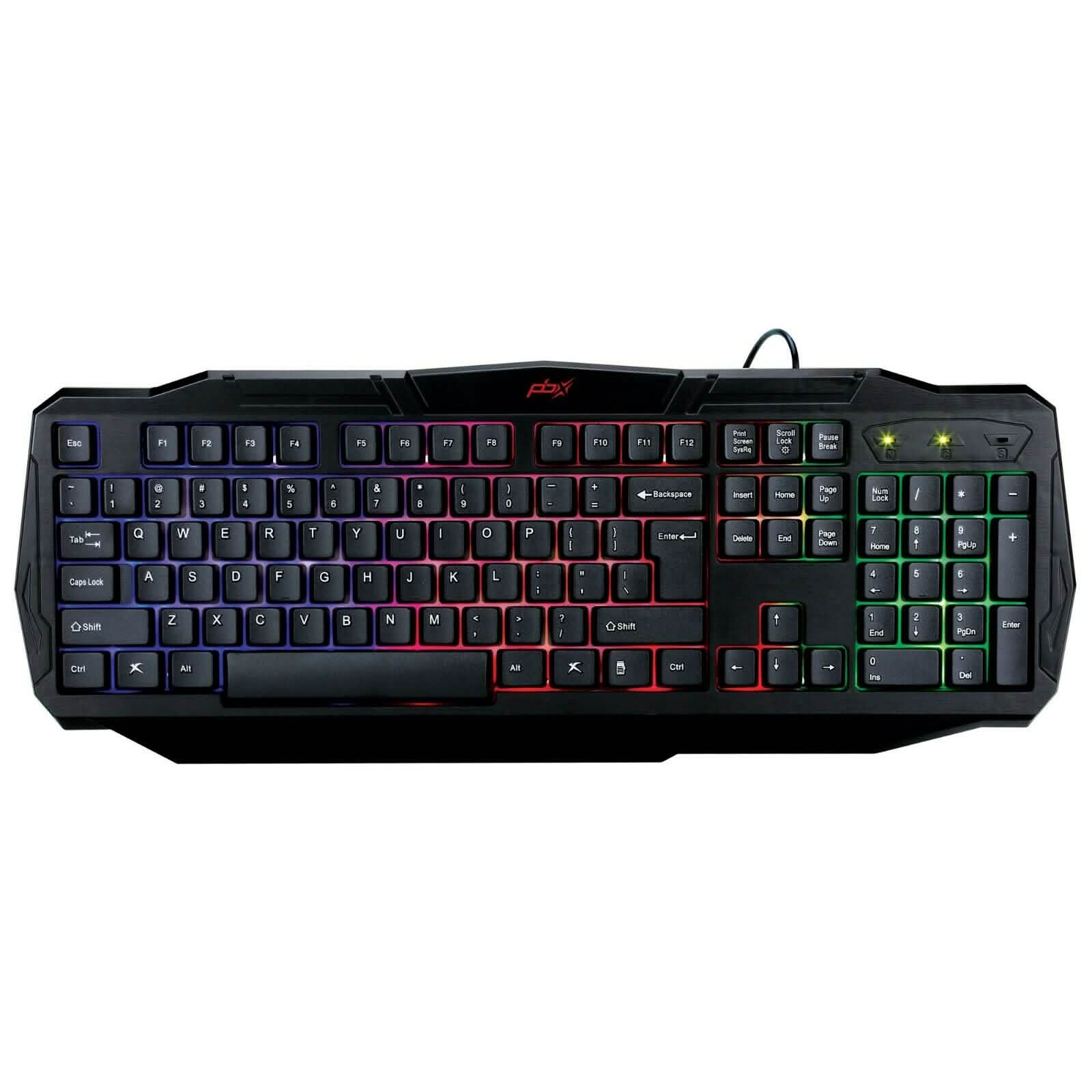 PBX Backlit Pro Gaming Keyboard - Full-Sized & Ergonomic with LED RGB Backlight Computer Accessories - DailySale