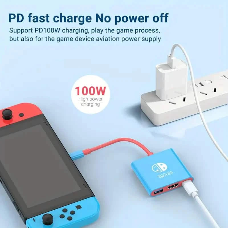 PD100W Docking Station For Nintendo Switch Video Games & Consoles - DailySale