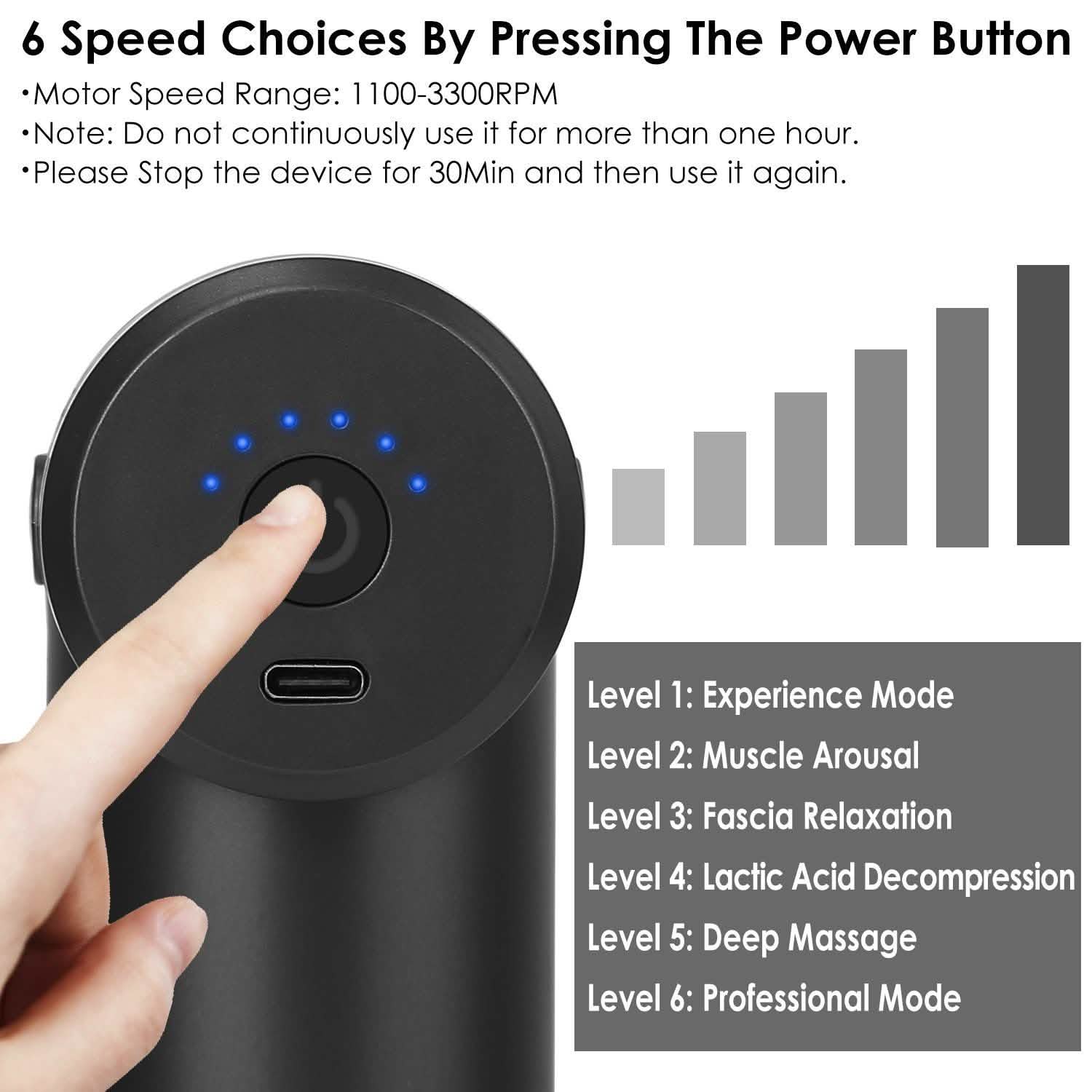 Percussion Rechargeable Massage Gun Wellness - DailySale