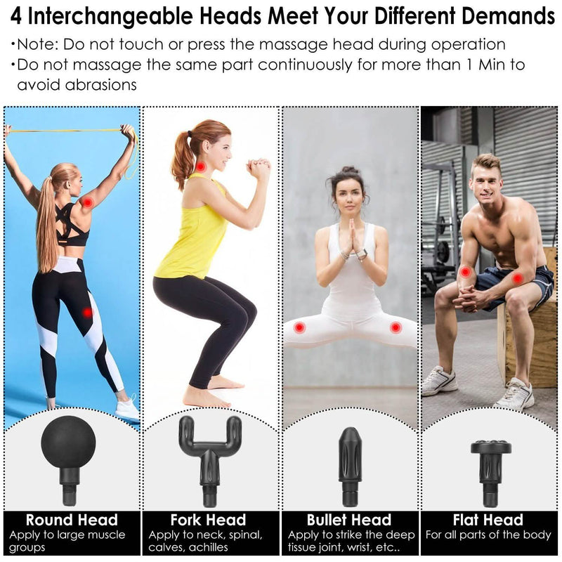Percussion Rechargeable Massage Gun Wellness - DailySale