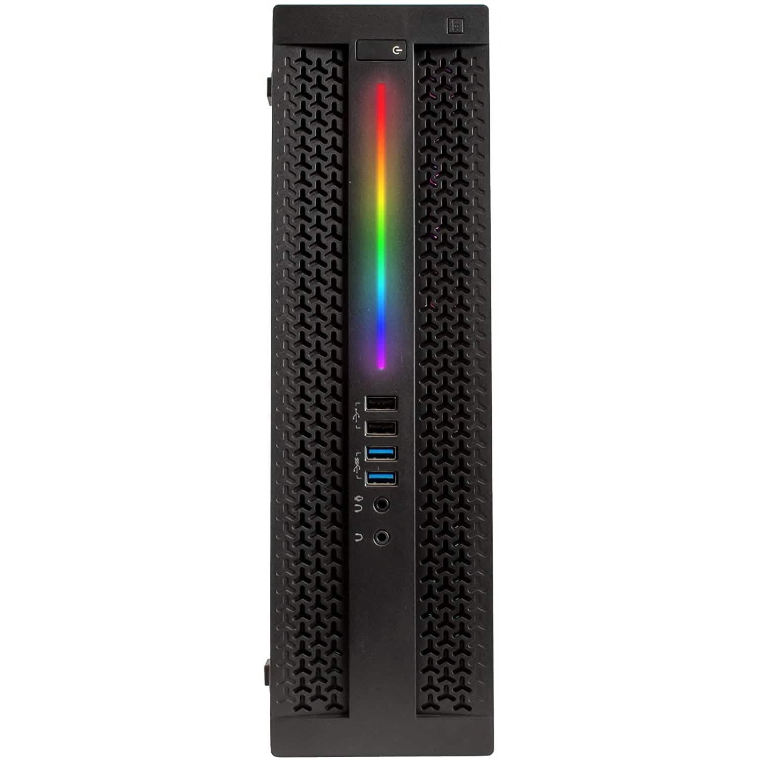 Periphio Iris Gaming PC Desktop Computer with RGB Lighting Desktops - DailySale