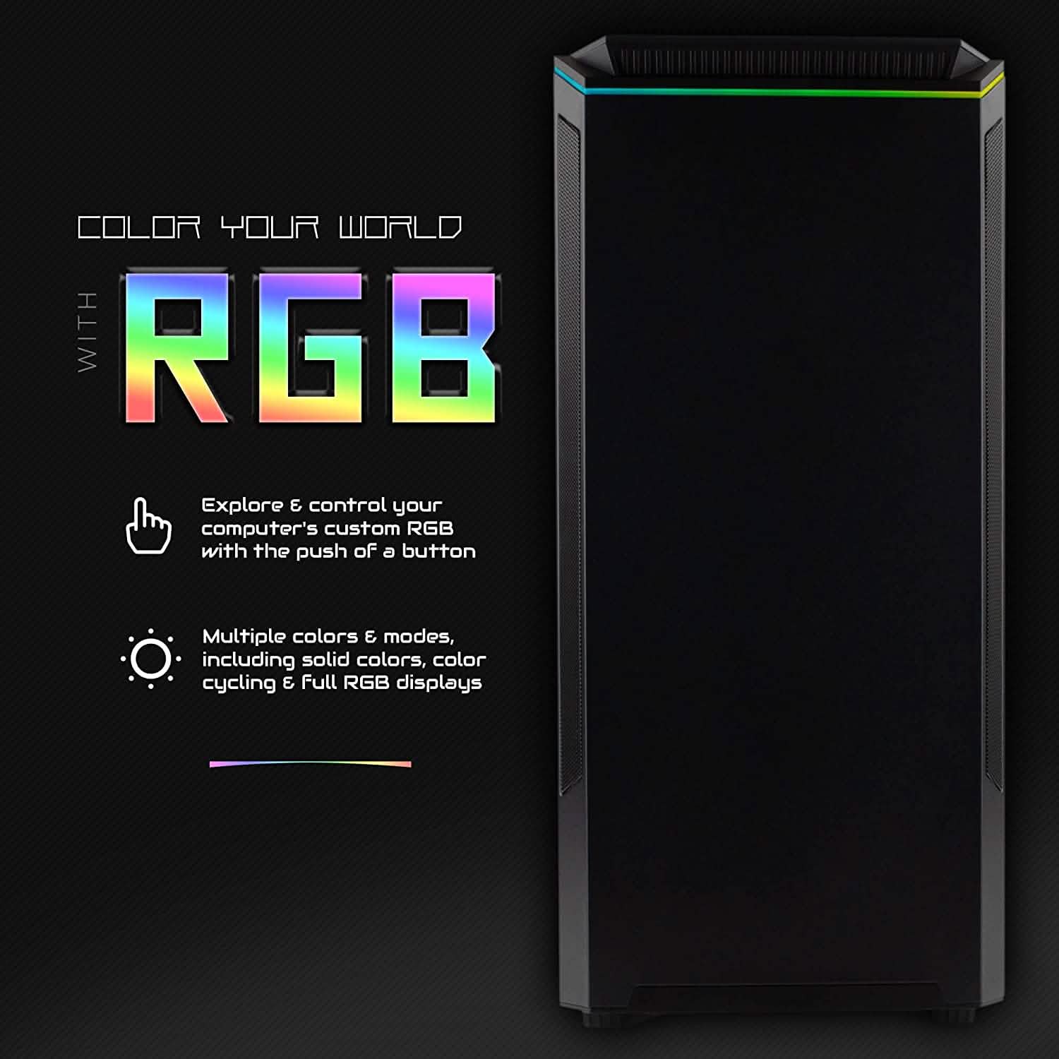 Periphio Reaper Gaming PC Computer 16GB DDR4 RAM 240GB SSD + 1TB HDD Desktops - DailySale