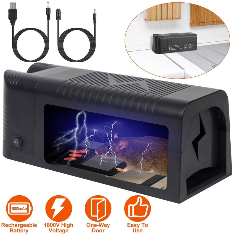 Pest Control Rechargeable Shock Mice Killer with 1800V High Voltage Pest Control - DailySale