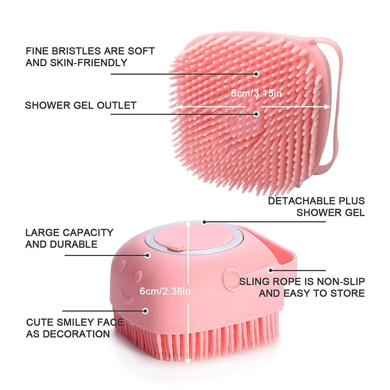 Pet Bath Brush Dog Scrubber Pet Supplies - DailySale