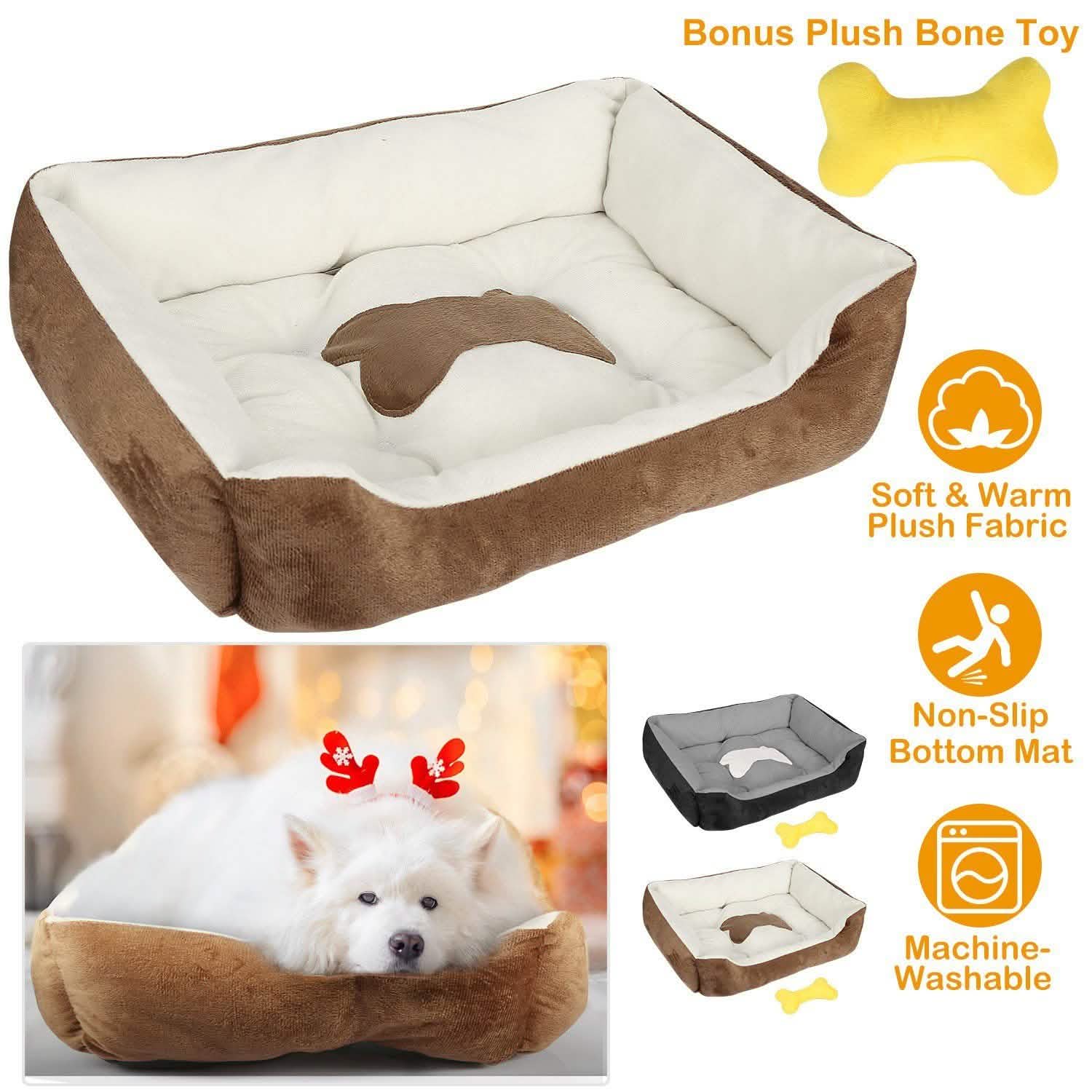 Pet Dog Bed Soft Warm Fleece Pet Supplies - DailySale