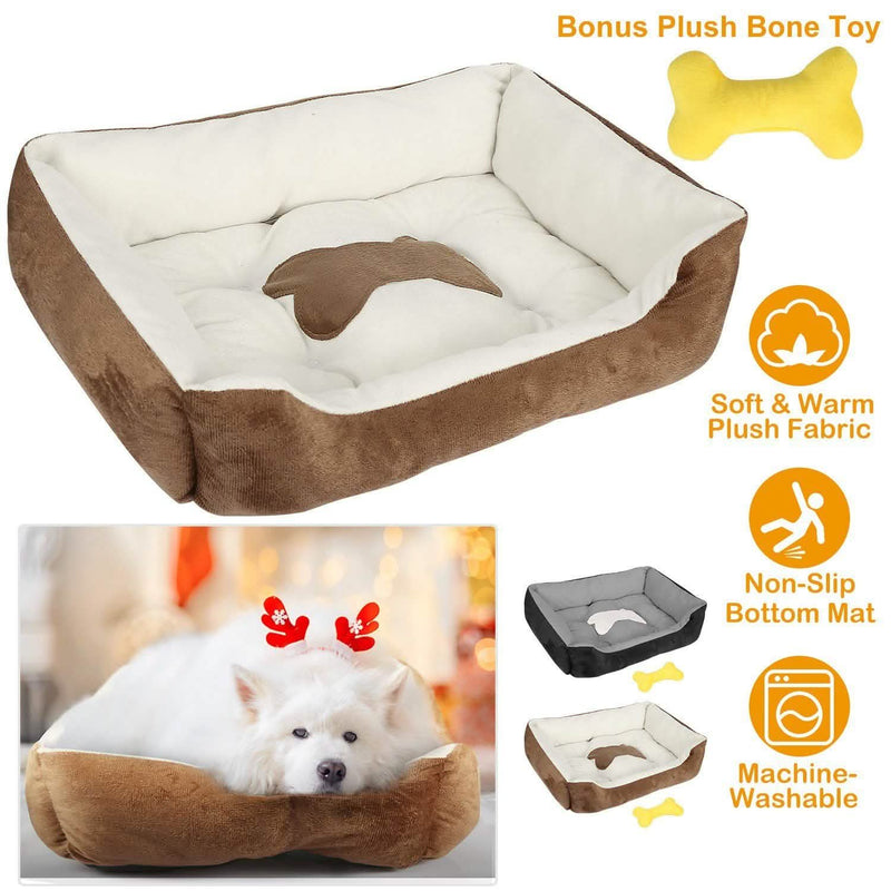 Pet Dog Bed Soft Warm Fleece Pet Supplies - DailySale