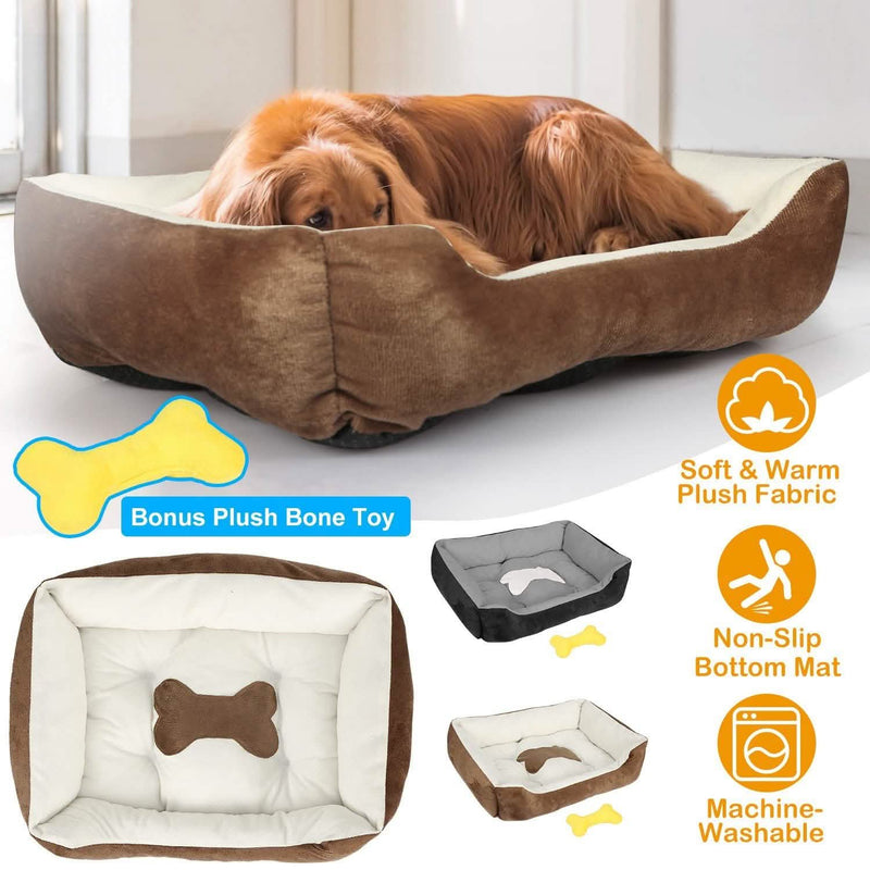 Pet Dog Bed Soft Warm Fleece Pet Supplies - DailySale