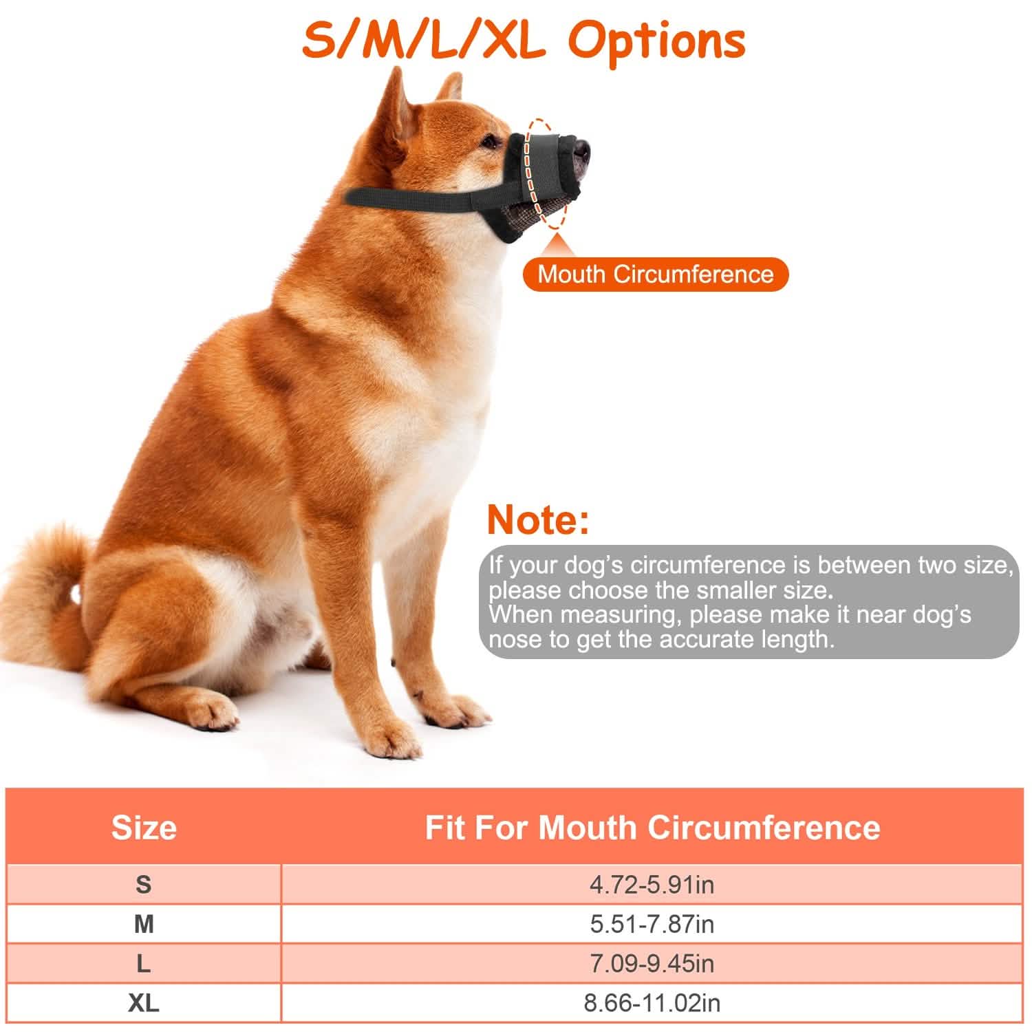 Pet Dog Muzzle Mask Adjustable Dog Mouth Cover Pet Supplies - DailySale