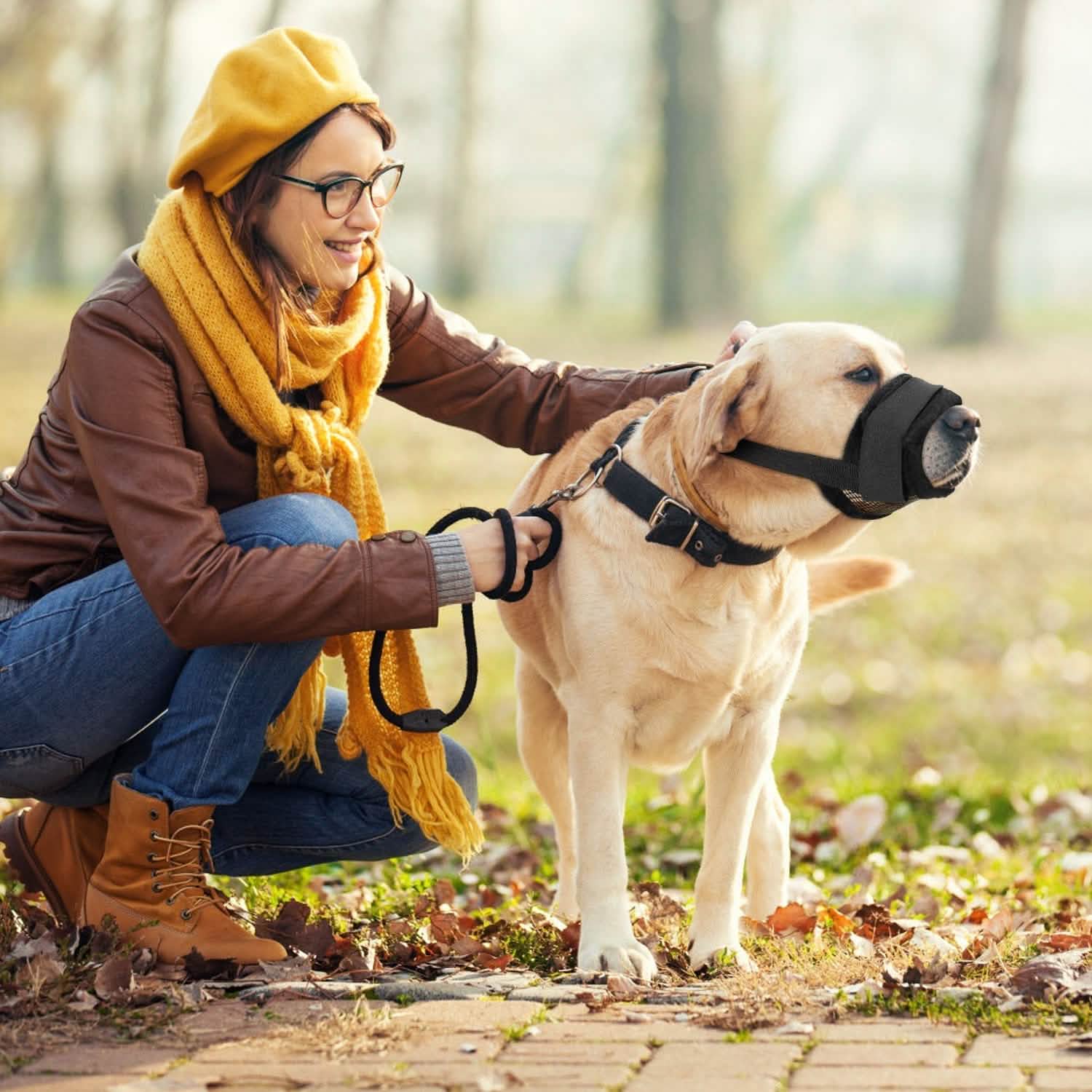 Pet Dog Muzzle Mask Adjustable Dog Mouth Cover Pet Supplies - DailySale