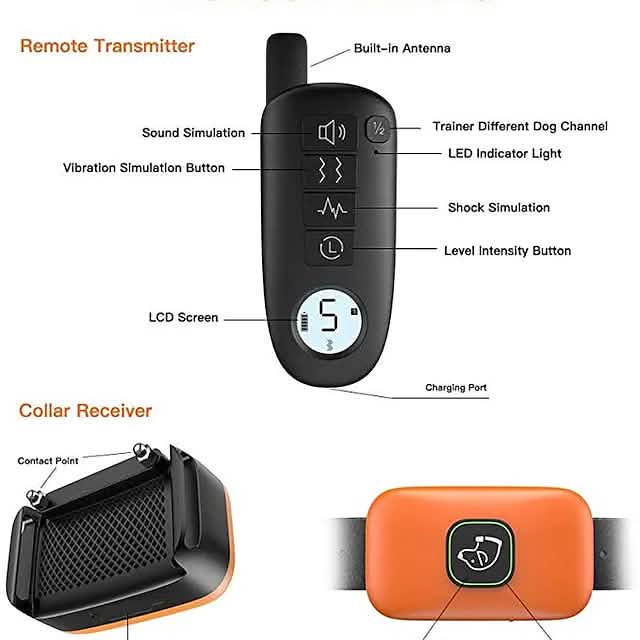 Pet Dog Shock Collar with Remote Pet Supplies - DailySale