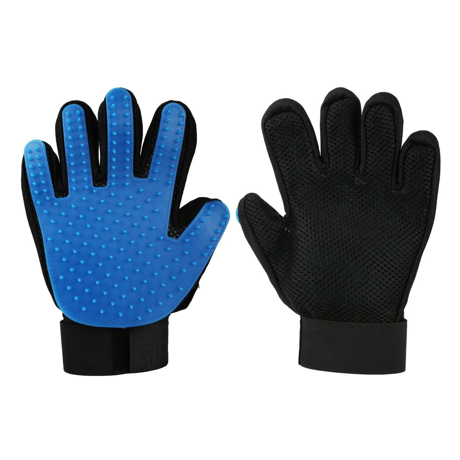 Pet Grooming Glove Pet Supplies Blue - DailySale