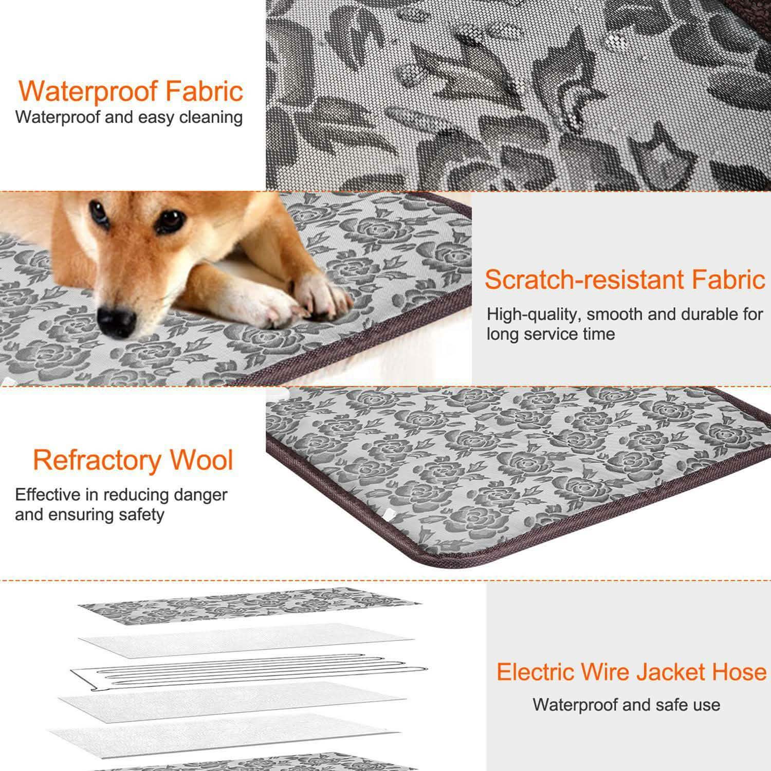 Pet Heating Mat Waterproof Adjustable Pet Supplies - DailySale