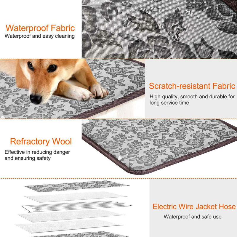 Pet Heating Mat Waterproof Adjustable Pet Supplies - DailySale