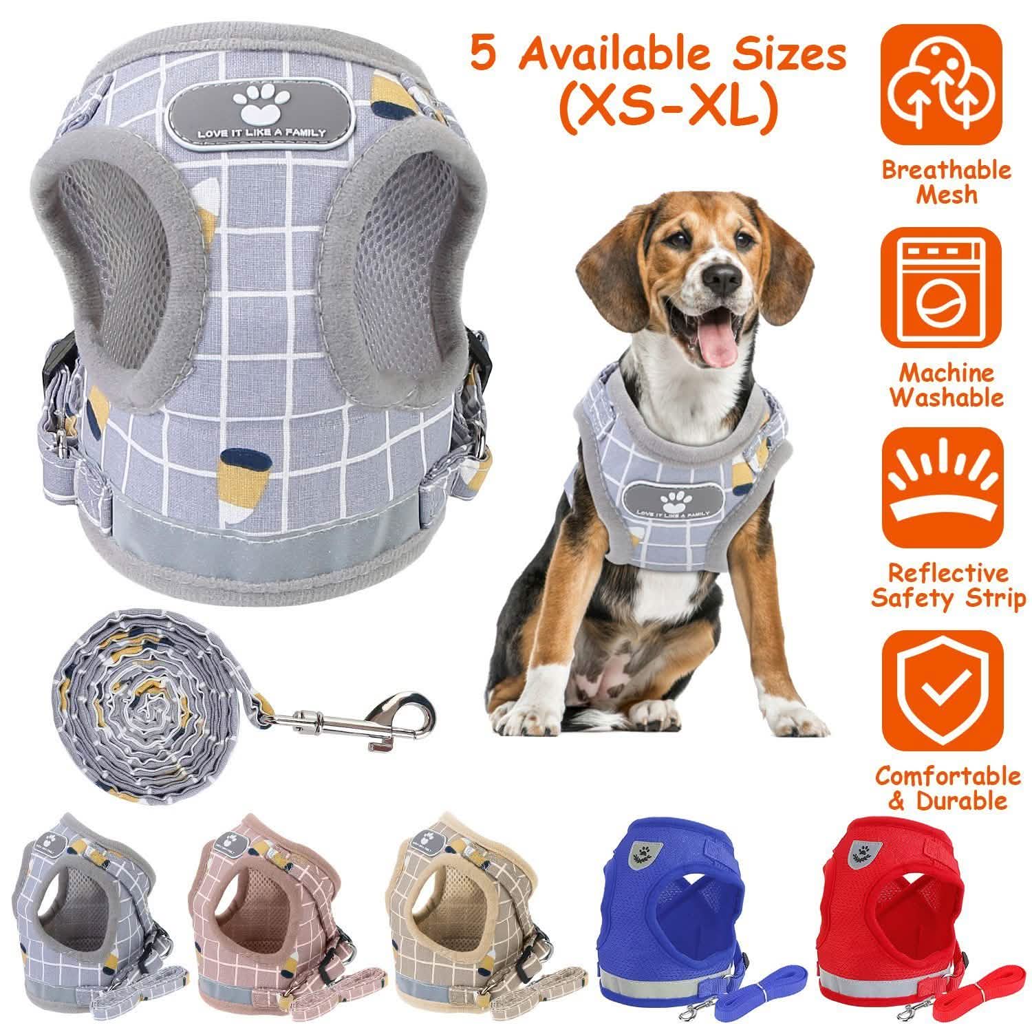 Pet Mesh Harness Dog Leash Puppy Vest Pet Supplies - DailySale