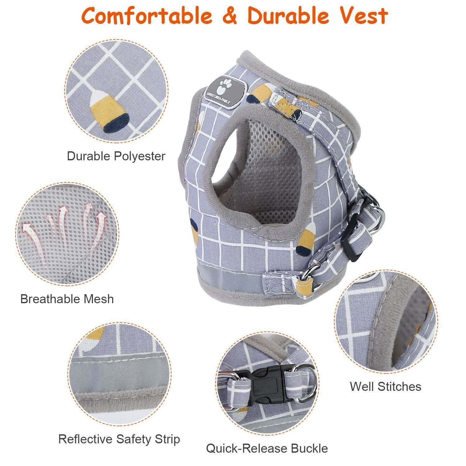 Pet Mesh Harness Dog Leash Puppy Vest Pet Supplies - DailySale