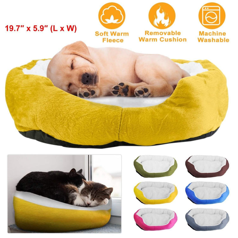 Pet Puppy Cat Soft Warm Fleece Bed Pet Supplies - DailySale
