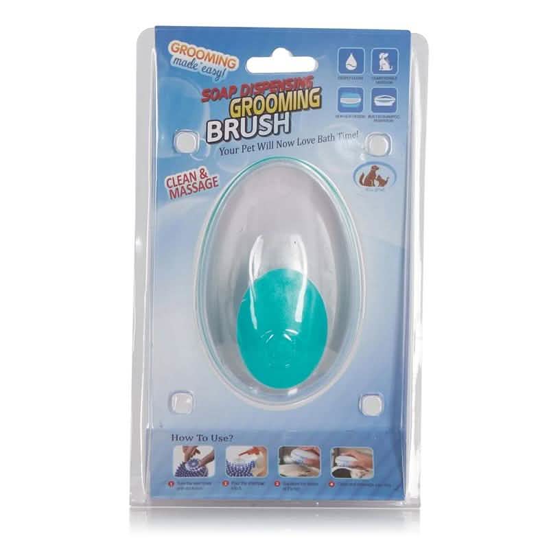 Pet Shampoo Dispensing Grooming Massage Brush Pet Supplies - DailySale