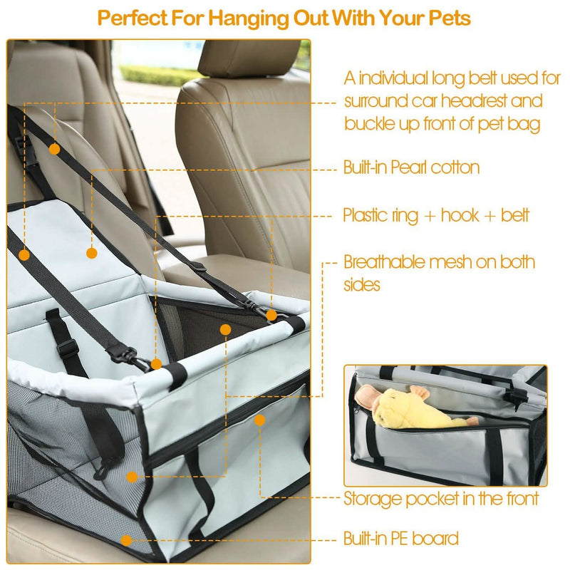 Pet Travel Carrier with Clip-On Safety Leash Zipper Storage Pocket for Pets up to 20lbs Pet Supplies - DailySale