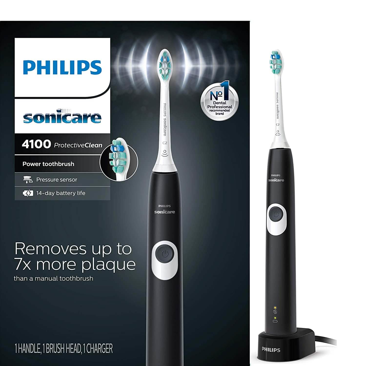 Philips Sonicare ProtectiveClean 4100 Rechargeable Electric Power Toothbrush Beauty & Personal Care - DailySale