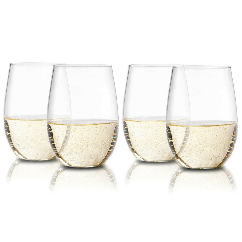 Plastic Stemless Wine Glasses by En Soiree Kitchen & Dining 4-Pack - DailySale