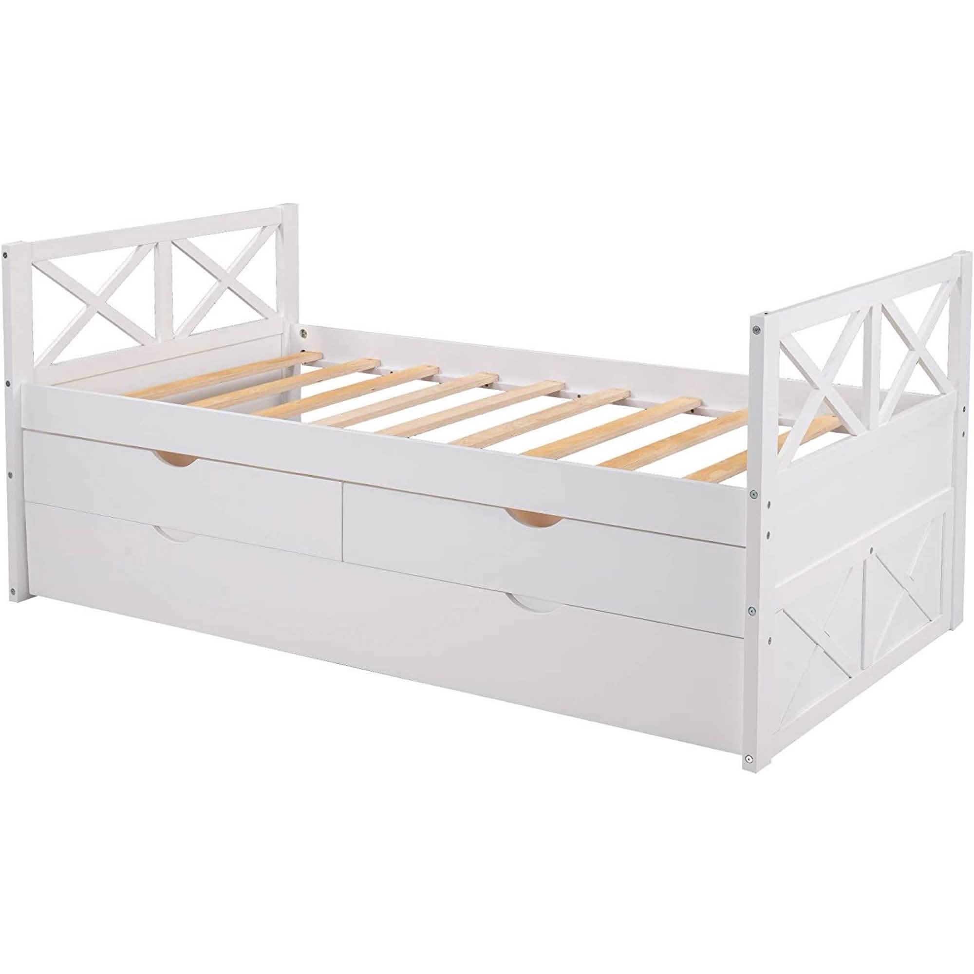 Platform Storage Bed with Trundle Furniture & Decor - DailySale