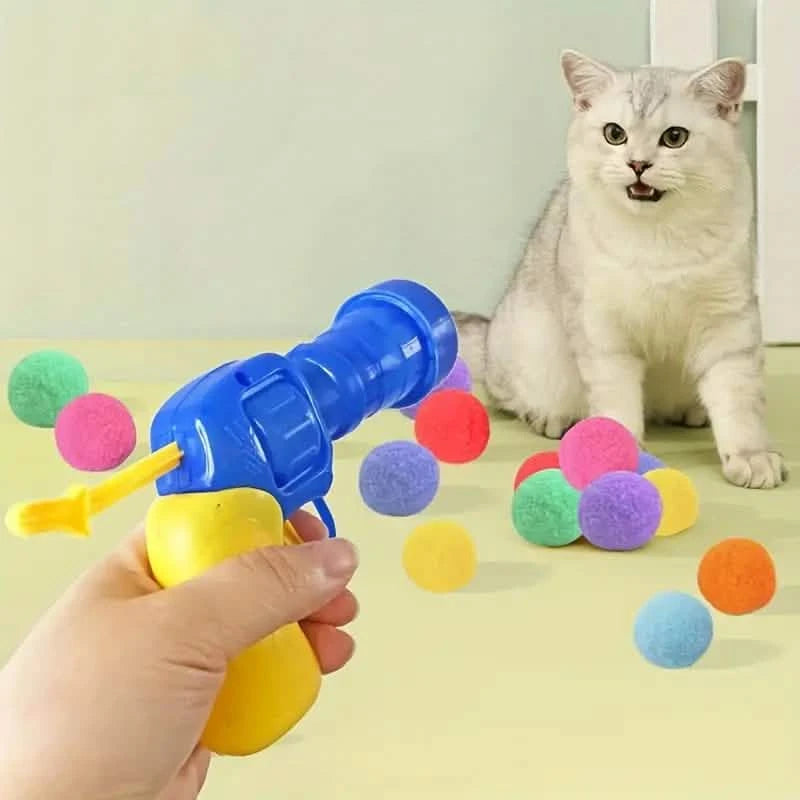 Plush Ball Shooting Gun Pet Supplies - DailySale