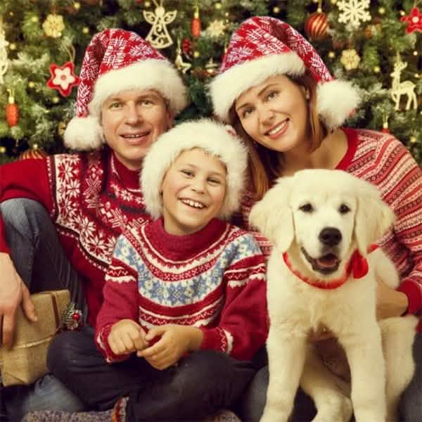 Plush Knitted Christmas Hat Holiday Decor & Apparel - DailySale