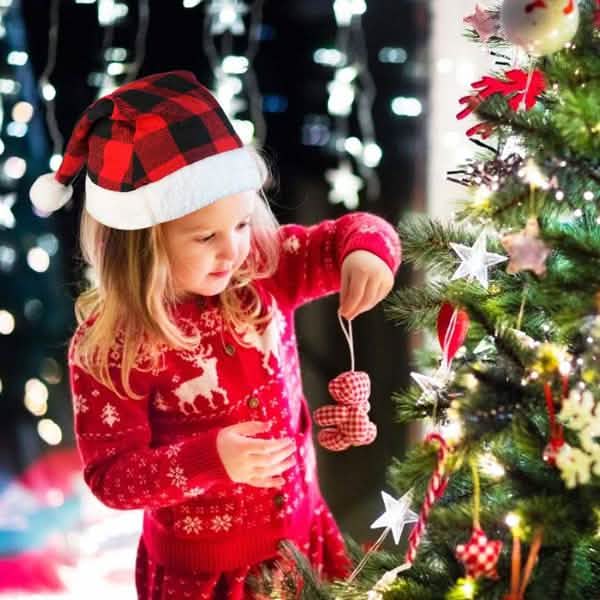 Plush Knitted Christmas Hat Holiday Decor & Apparel - DailySale