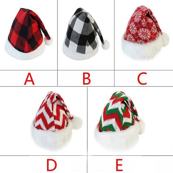 Plush Knitted Christmas Hat Holiday Decor & Apparel - DailySale