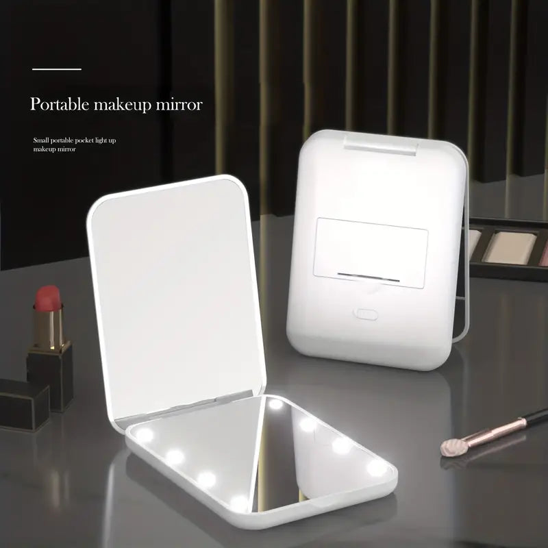 Pocket Mirror, 1X/3X Magnification LED Compact Travel Makeup Mirror Beauty & Personal Care - DailySale