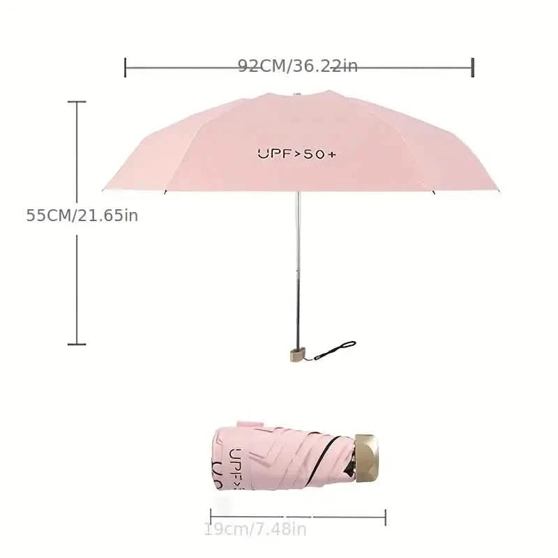 Pocket Windproof UV50 Anti-sunburn Rain Umbrella Sports & Outdoors - DailySale
