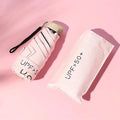 Pocket Windproof UV50 Anti-sunburn Rain Umbrella Sports & Outdoors Pink - DailySale