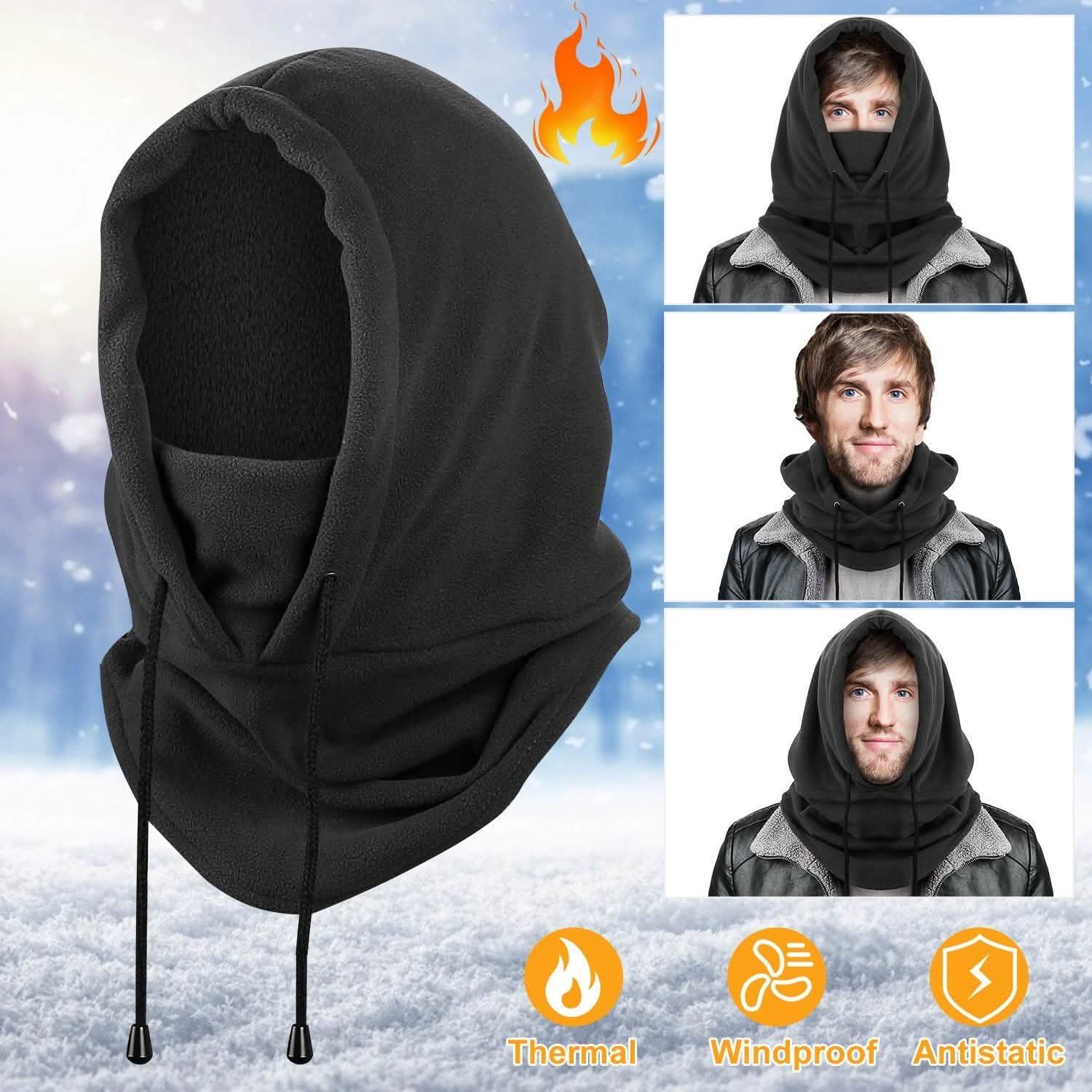 Polar Fleece Ski Mask Winter Thermal Balaclava Hat Women's Accessories - DailySale