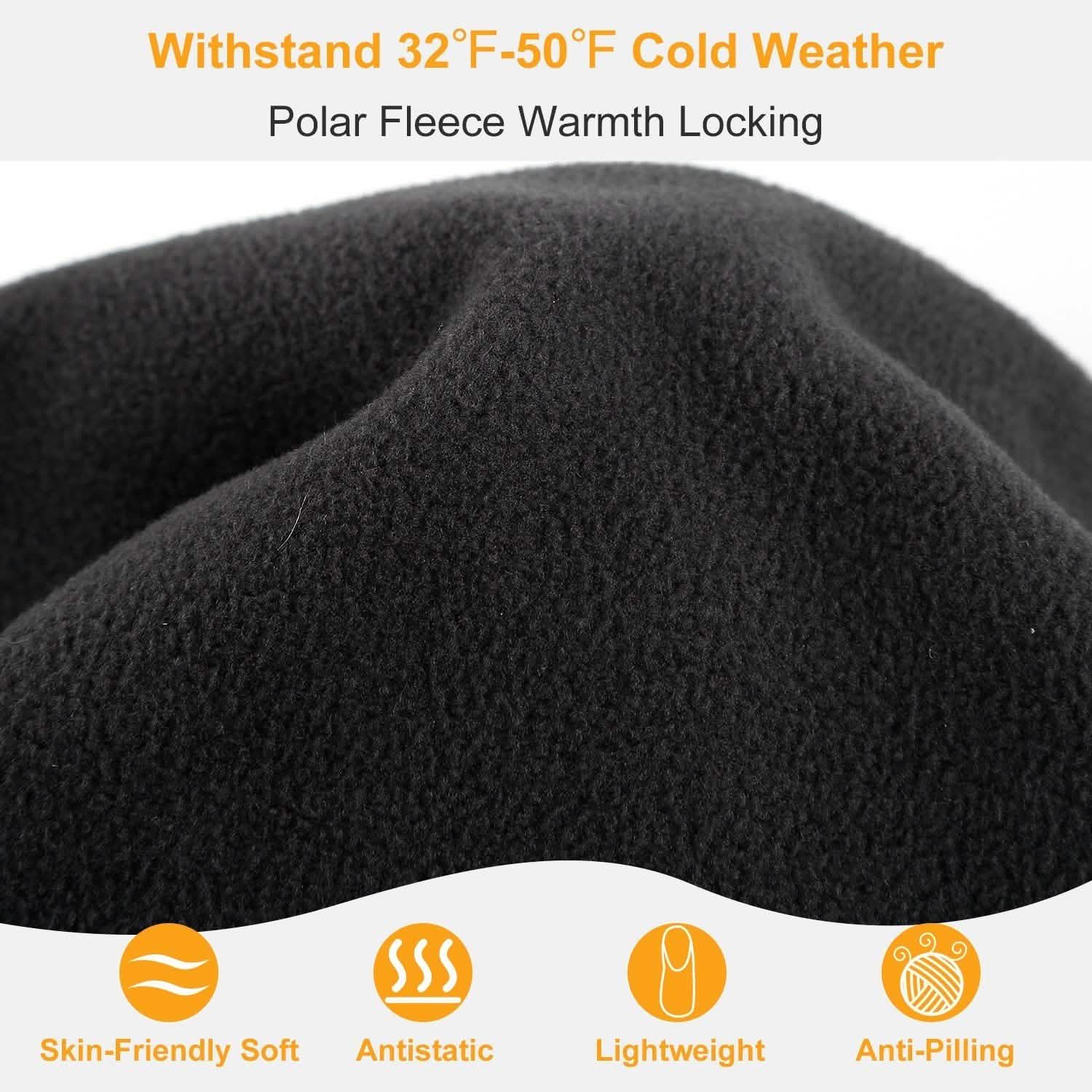 Polar Fleece Ski Mask Winter Thermal Balaclava Hat Women's Accessories - DailySale