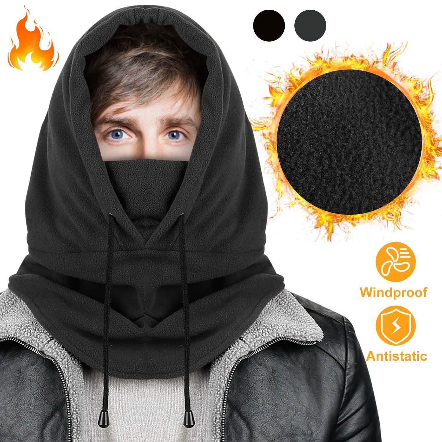 Polar Fleece Ski Mask Winter Thermal Balaclava Hat Women's Accessories - DailySale