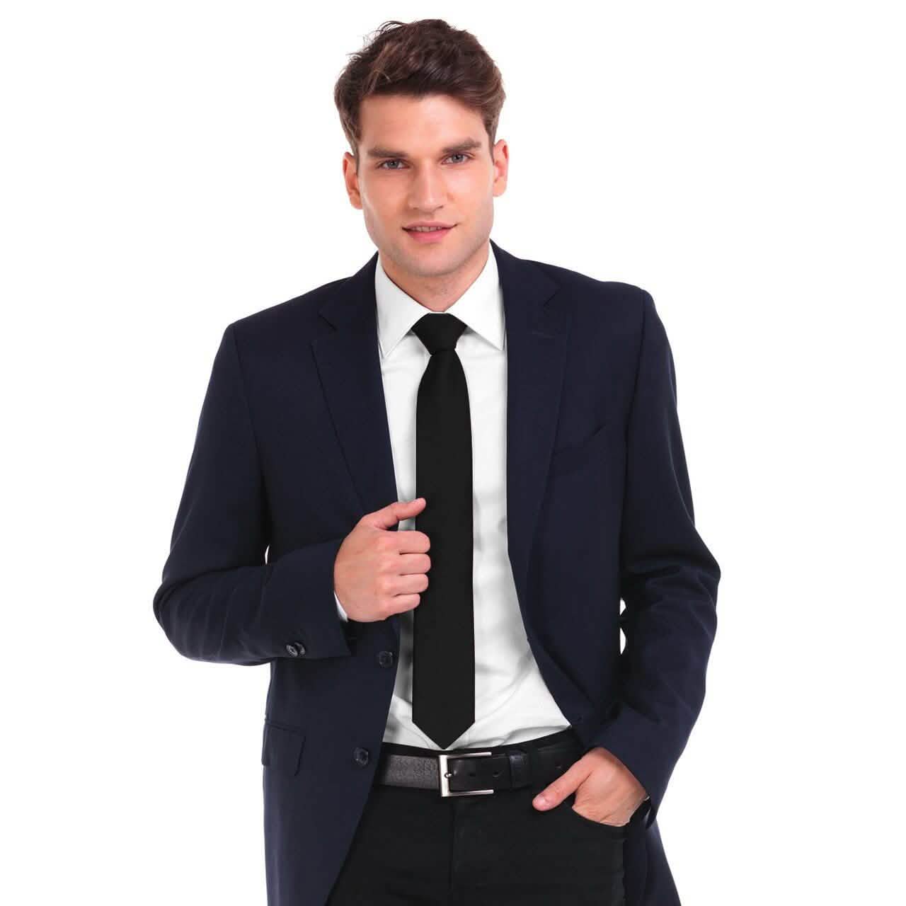 Poly Solid Satin Tie Men's Accessories - DailySale