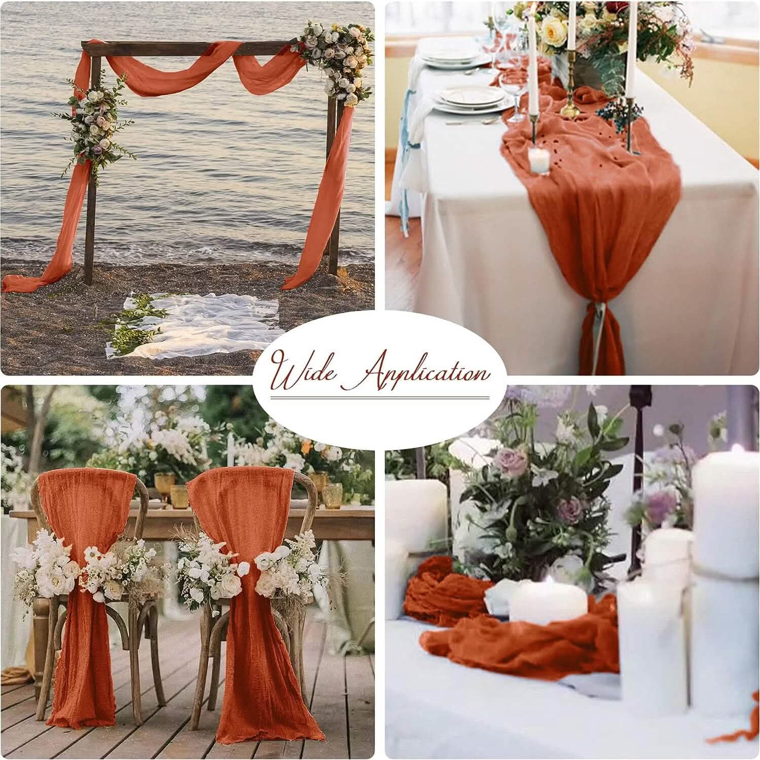 Polyester Crinkle Table Runner Holiday Decor & Apparel - DailySale