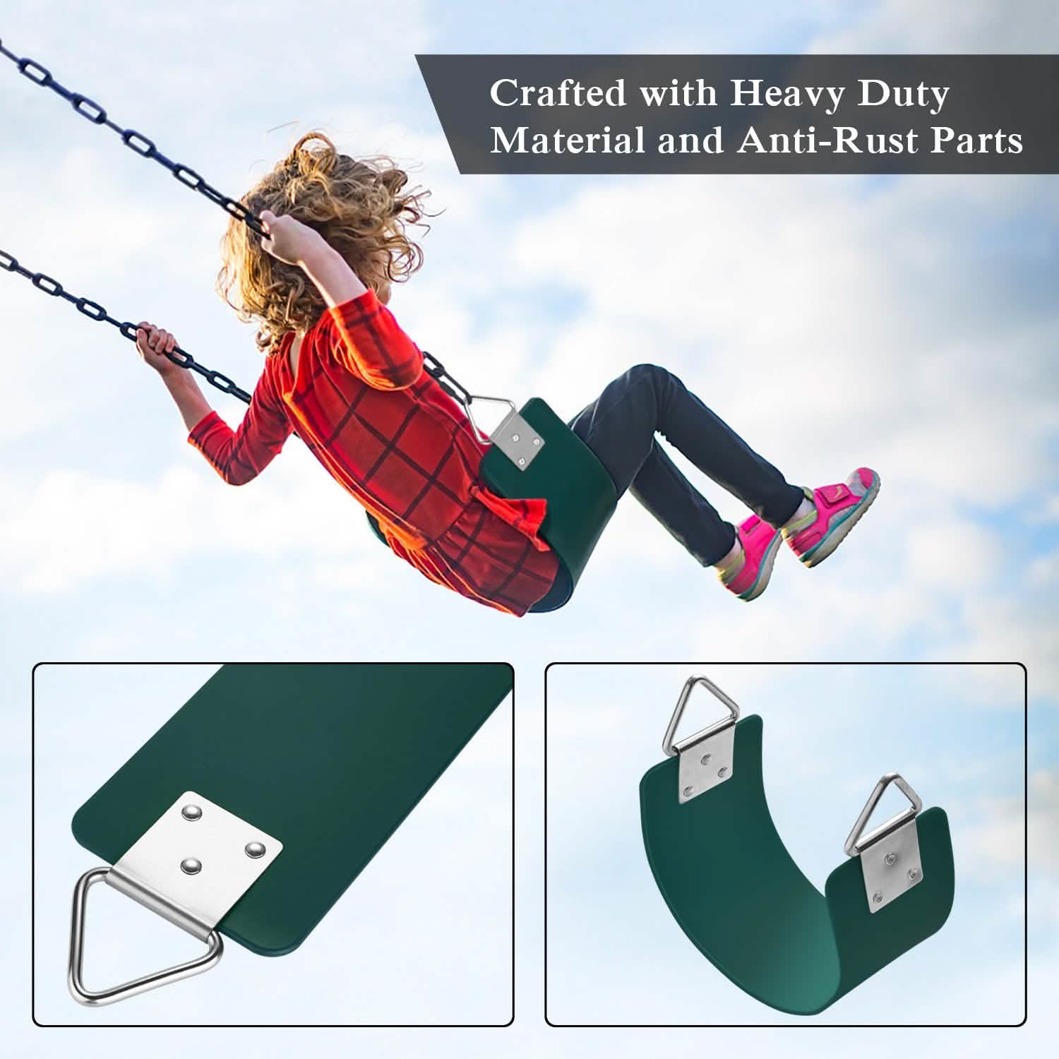 Polymer Green Swing Belt Sea Flexible Rubber Toys & Games - DailySale