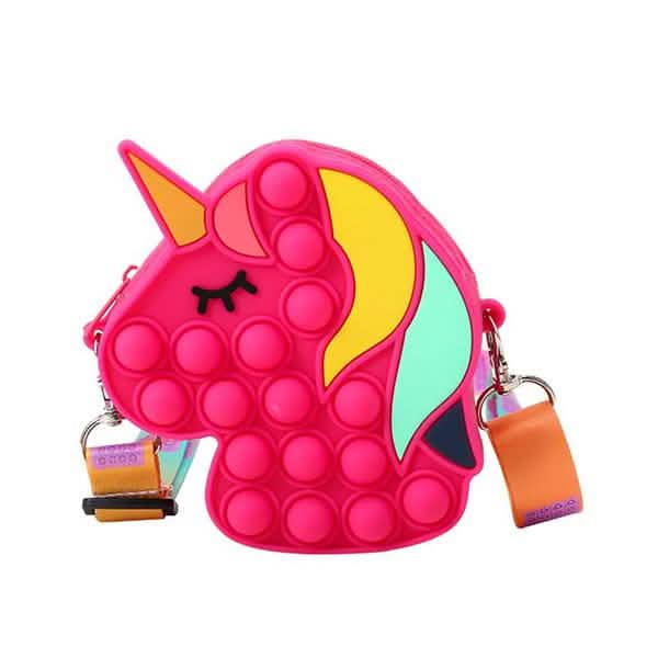 Pop Fidget Toys Shoulder Bag Bags & Travel Red - DailySale