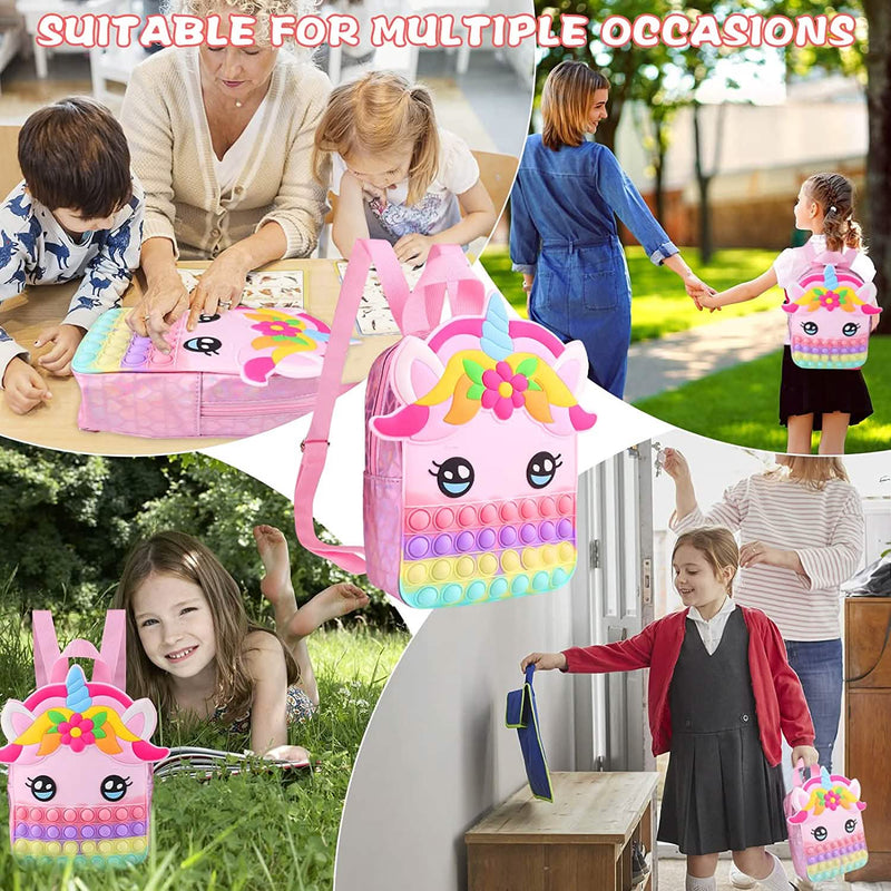Pop Fidget Unicorn Backpack Bags & Travel - DailySale