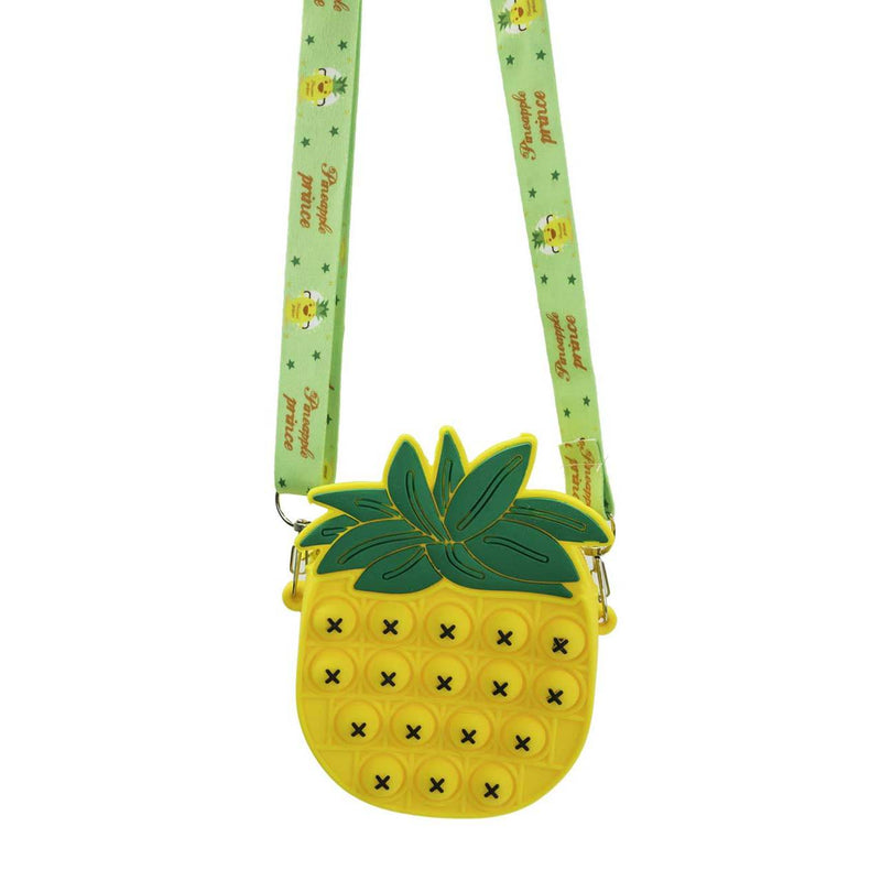 Pop-it Bubble Fidget Handbag for Kids Toys & Games Yellow Pineapple - DailySale