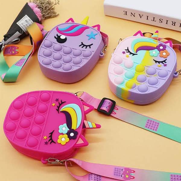 Pop Unicorn Purse Fidget Toys For Girls Bags & Travel - DailySale