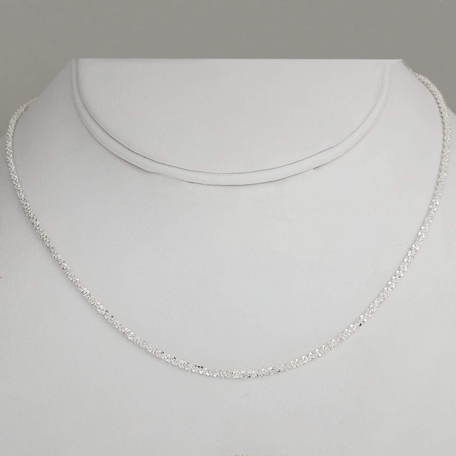 Pori Jewelers 925 Sterling Silver 2MM Twisted ROC Chain Necklace Necklaces - DailySale