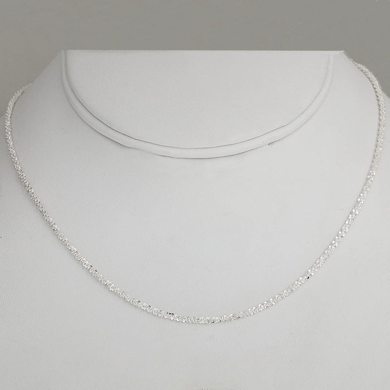 Pori Jewelers 925 Sterling Silver 2MM Twisted ROC Chain Necklace Necklaces - DailySale