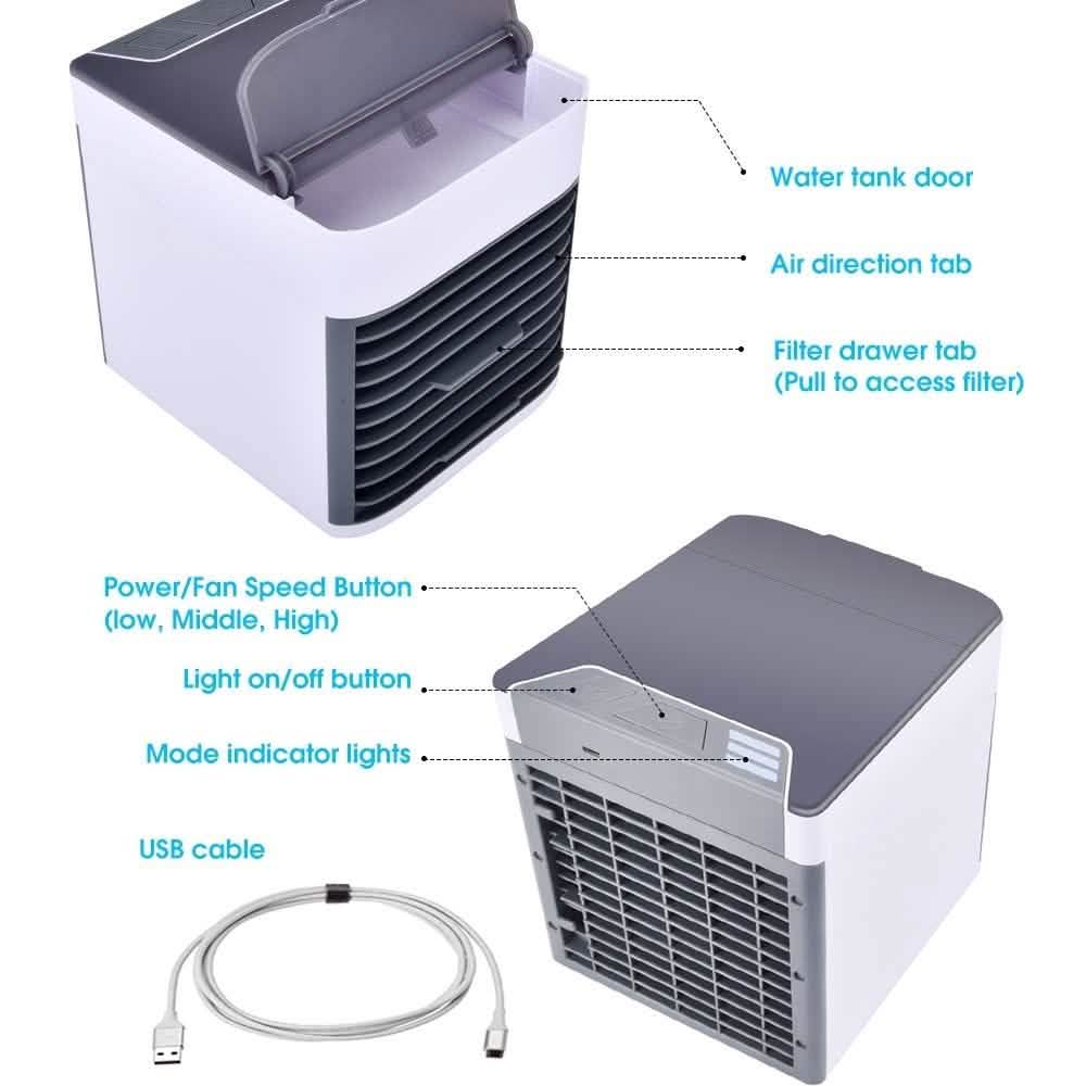 Portable Air Space Cooler & Purifier Home Essentials - DailySale