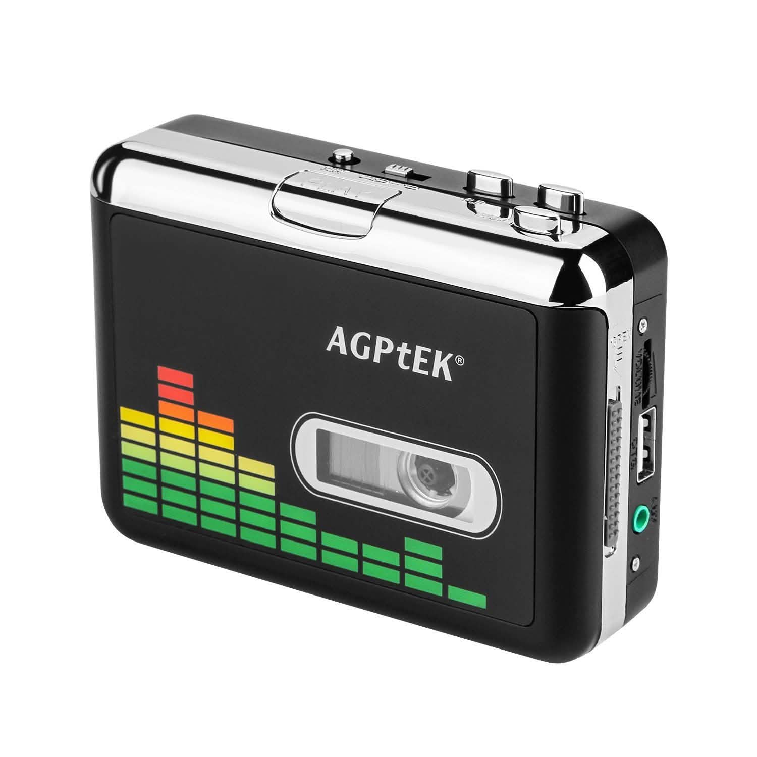 Portable Cassette Audio Music Player Tape-To-MP3 Converter Cassette Recorder Headphones & Audio - DailySale