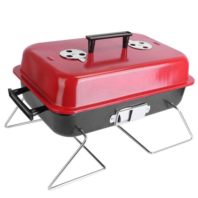 Portable Charcoal Tabletop Grill with Lid Kitchen Tools & Gadgets - DailySale