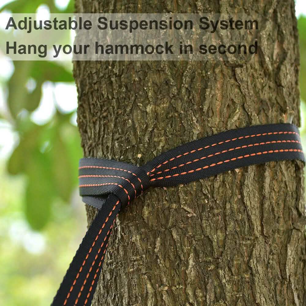 Portable Double Person Canvas Hammock Outdoor Camping Garden Beach Travel Swing Sports & Outdoors - DailySale